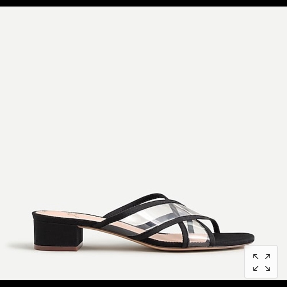 J. Crew NWT Florence Sandals w/ Clear Cross Strap - Picture 4 of 4